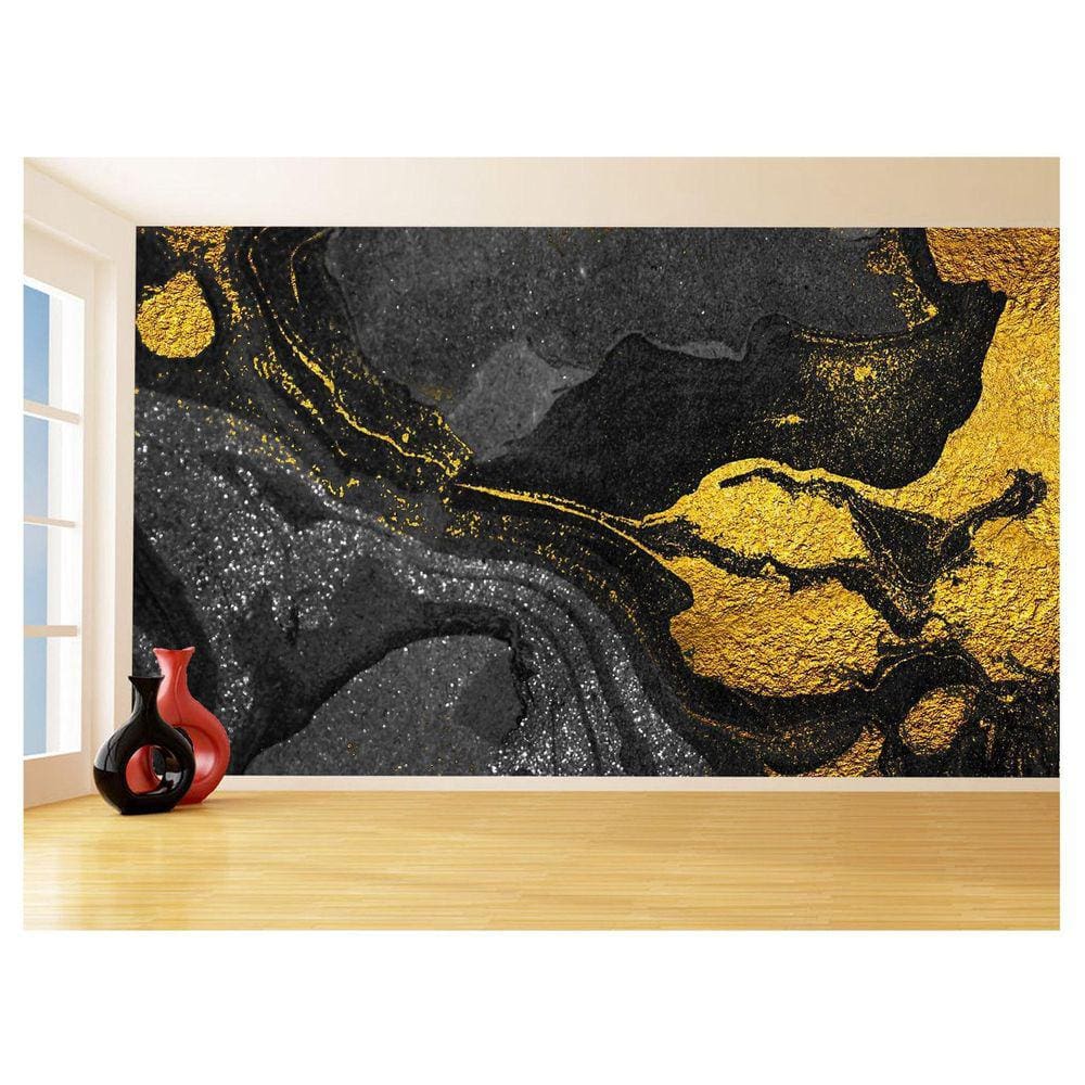 Papel De Parede 3D Estilo Marmore Tintas Cores 3,5M Mbr110