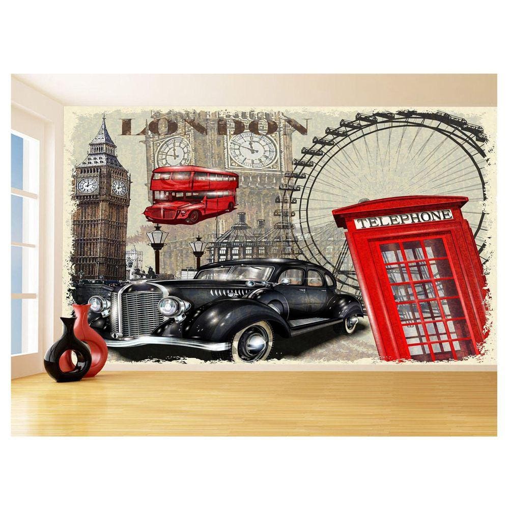 Papel De Parede Cidade Antiga Londres Telefone 3,5M Cda71