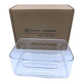 Prateleira Acrílica p/ Geladeira Electrolux - DB52/DB83/DB84/DM83/DM84/DT52 - 20x15x7,5cm