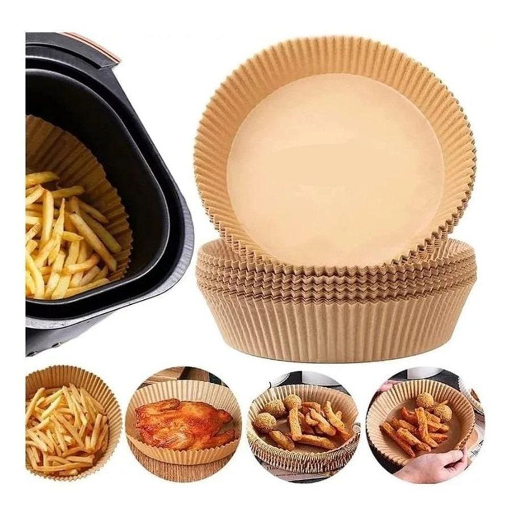Kit 50 Formas Para Air Fryer Fritadeira Elétrica Descartável