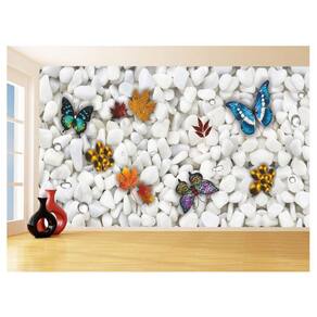 Papel Para Piso De Porcelanato Liquido Pedras 3,5M Flr39