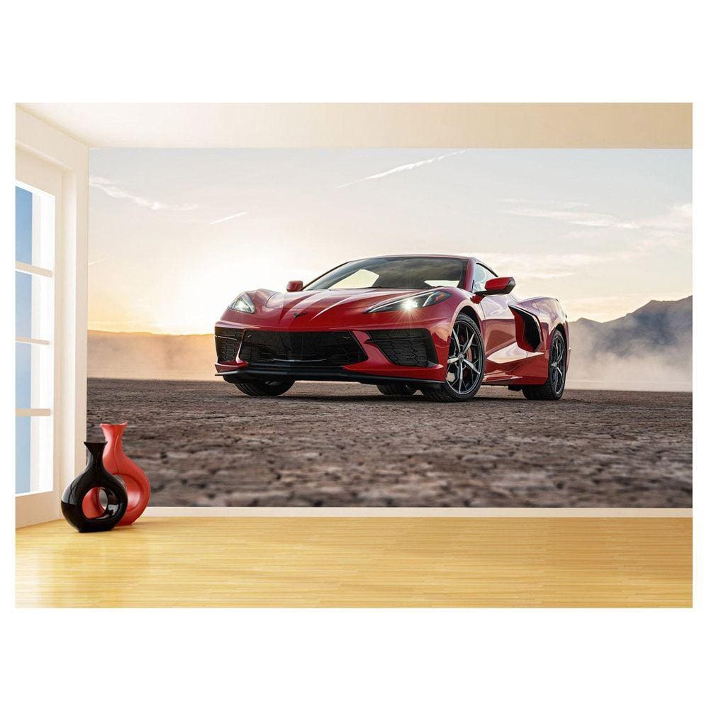 Papel De Parede Carro Corvette Chevrolet Chevy 3,5M Car46