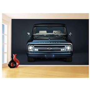Papel De Parede Carro Antigo Chevrolet Pick Up 3,5M Cxr05