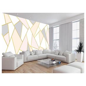 Papel De Parede 3D Geométrico Triangulos Riscos 3,5M Gmt15