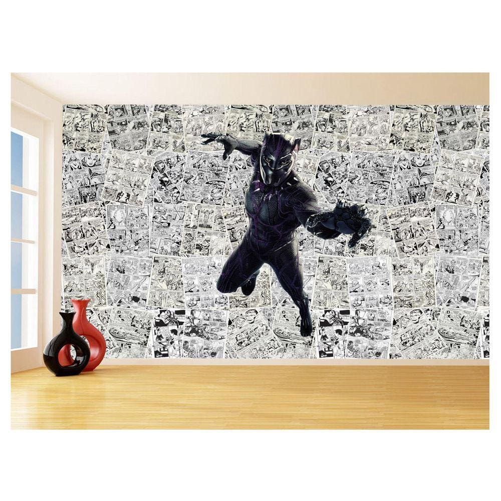 Papel De Parede 3D Heróis Página Quadrinhos Hq 3,5M Nhma141