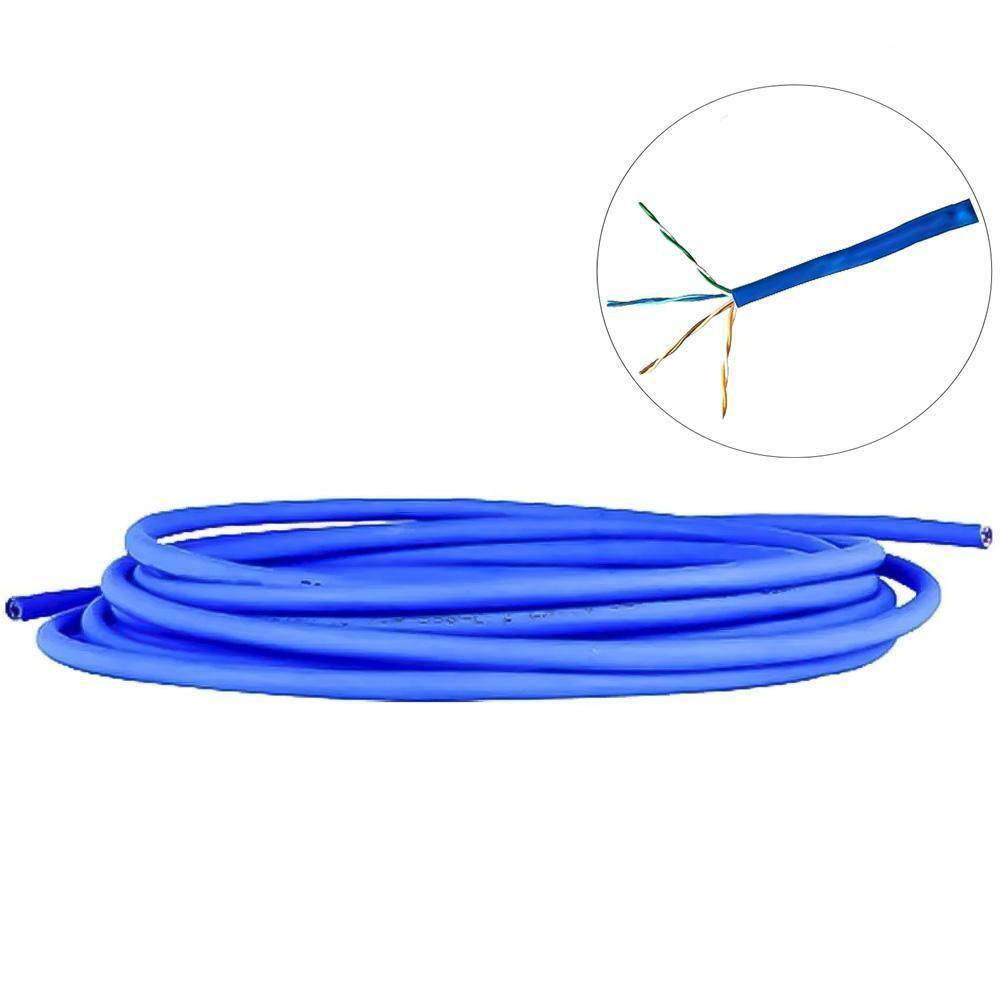 Cabo de Rede Cat5e UTP 4p 4px24AWG 100% Cobre Azul WEC