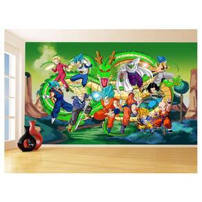 Papel De Parede Dragon Ball Goku Vegeta Anime 3,5M Dbz270