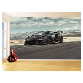 Papel De Parede 3D Carro Mc Laren Pista Super 3,5M Car282