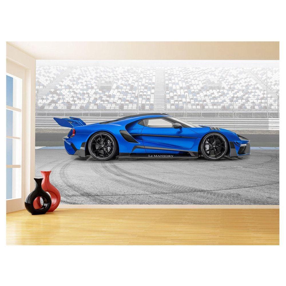 Papel De Parede Carro Ford Gt Esportivo Lemans 3,5M Car93