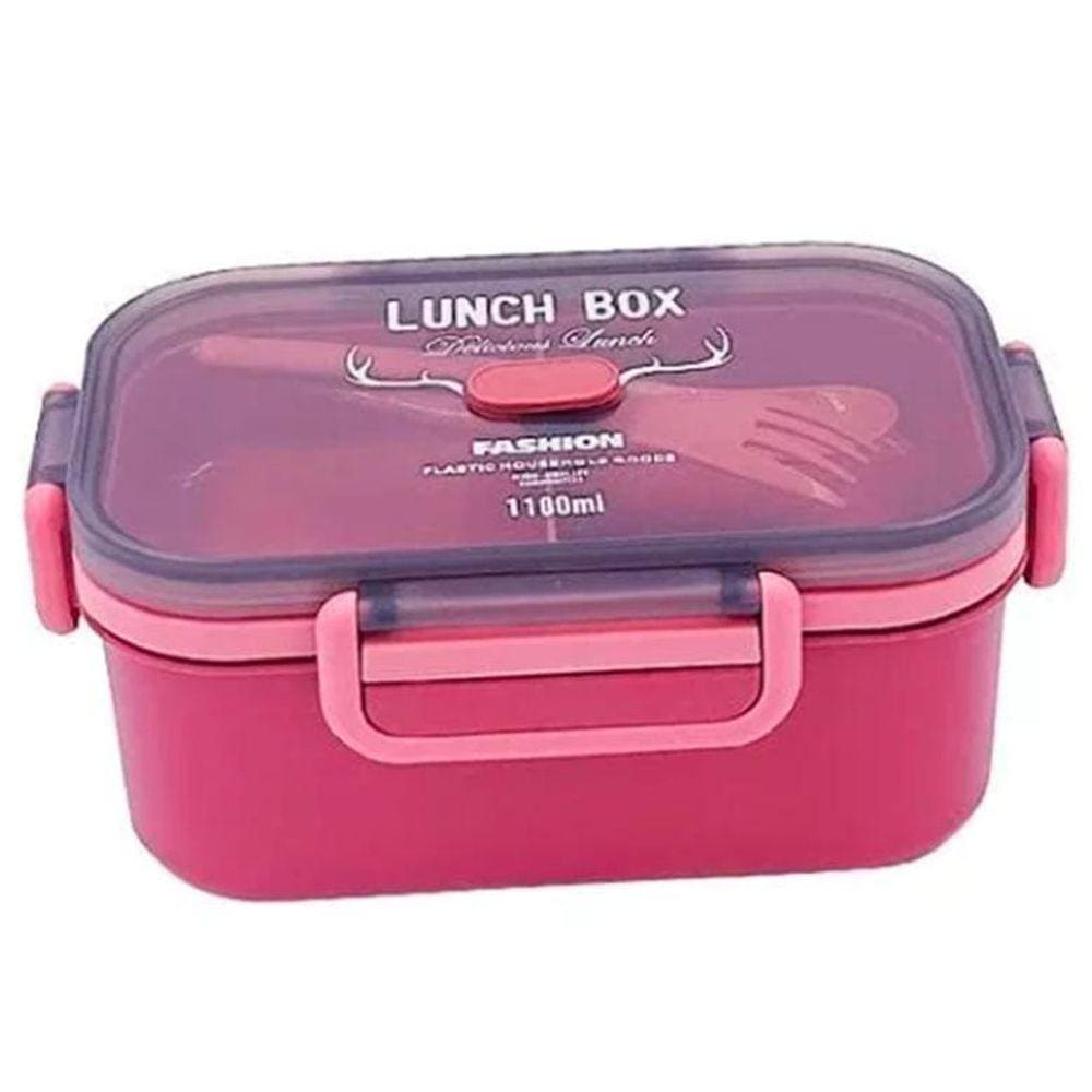 Marmita Lancheira Adulto Divisoria 1100Ml Microondas Pote