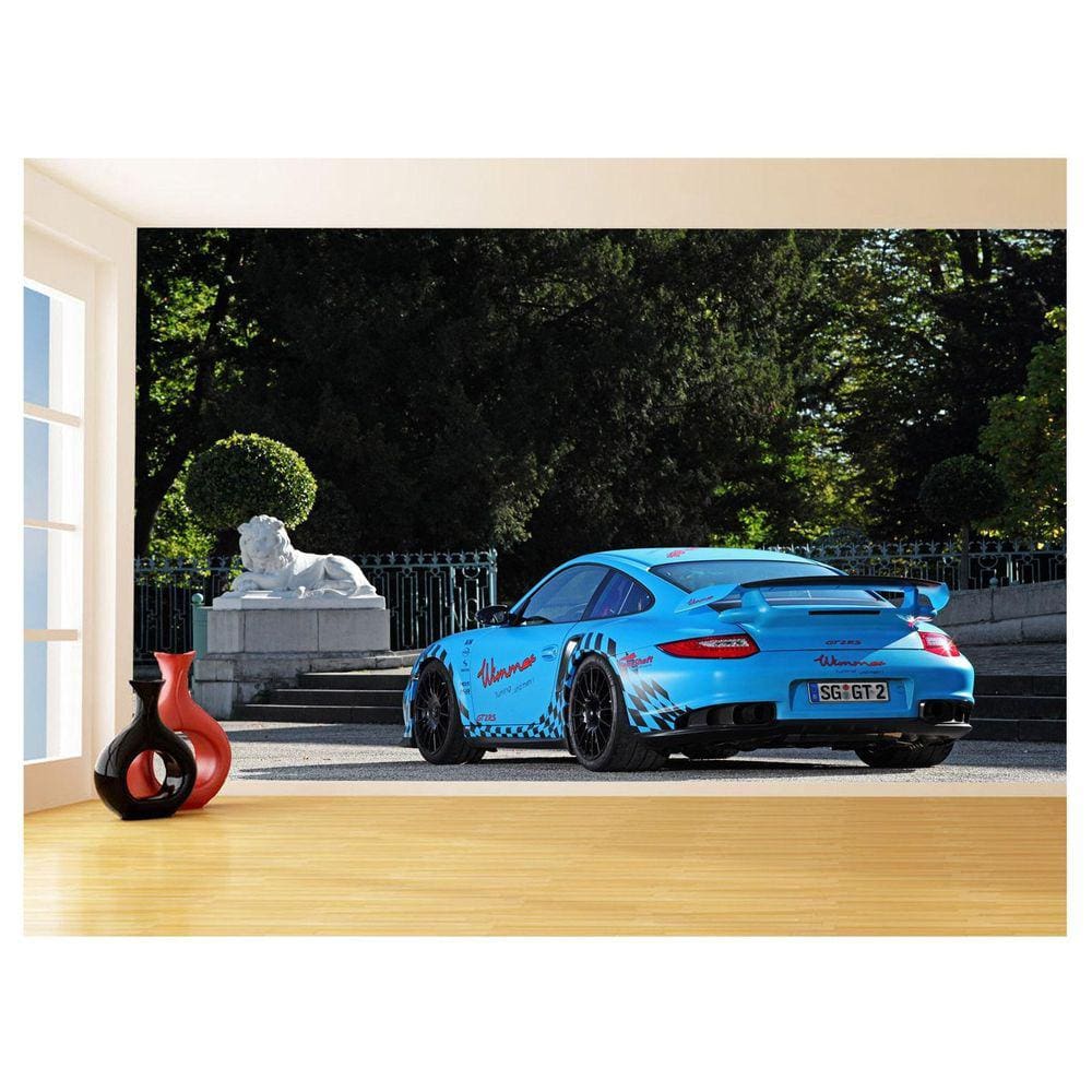 Papel De Parede Carro Porsche 911 Gt2Rs Pista 3,5M Car321