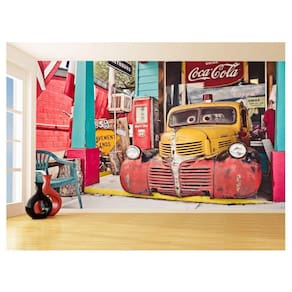 Papel De Parede 3D Cidade Antiga Vintage Retrô 3,5M Cda83