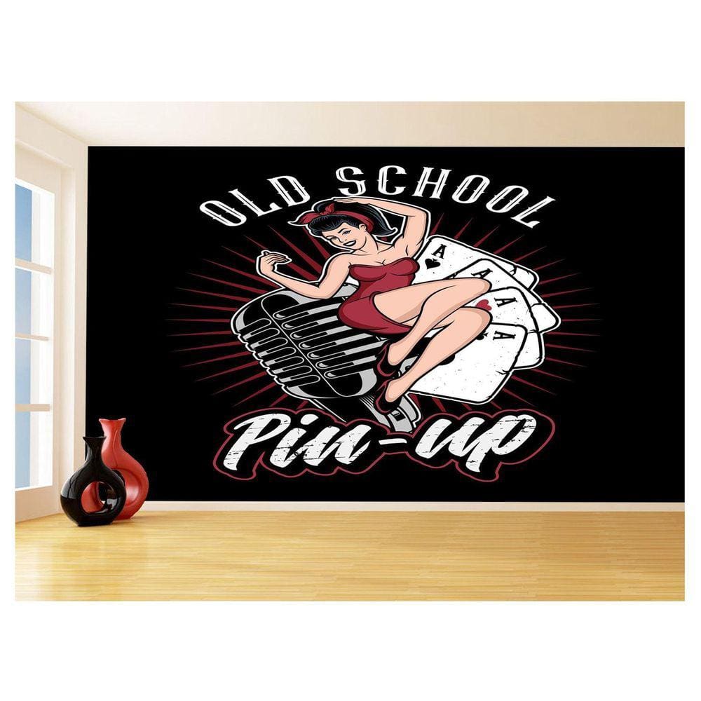 Papel De Parede 3D Salão De Jogos Cartas Poker 3,5M Jcs103