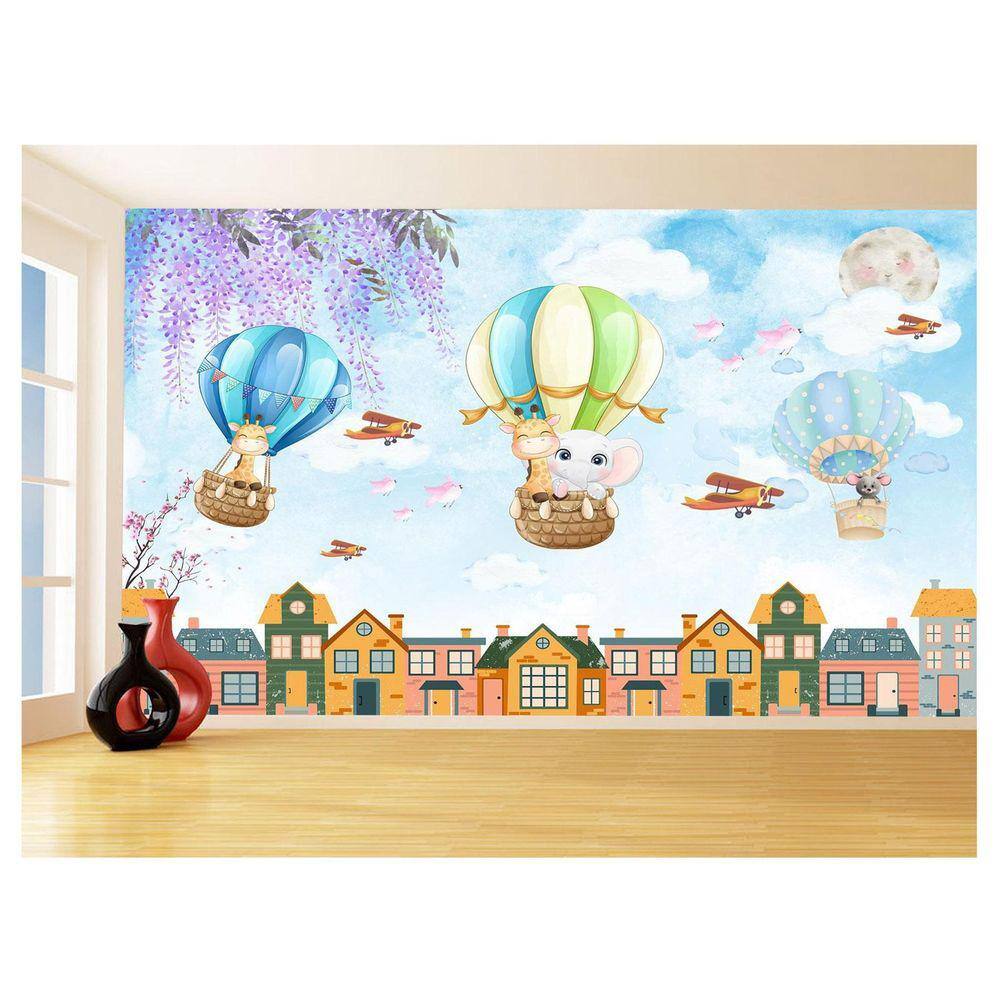 Papel De Parede 3D Infantil Bichinos Floresta 3,5M Azs369