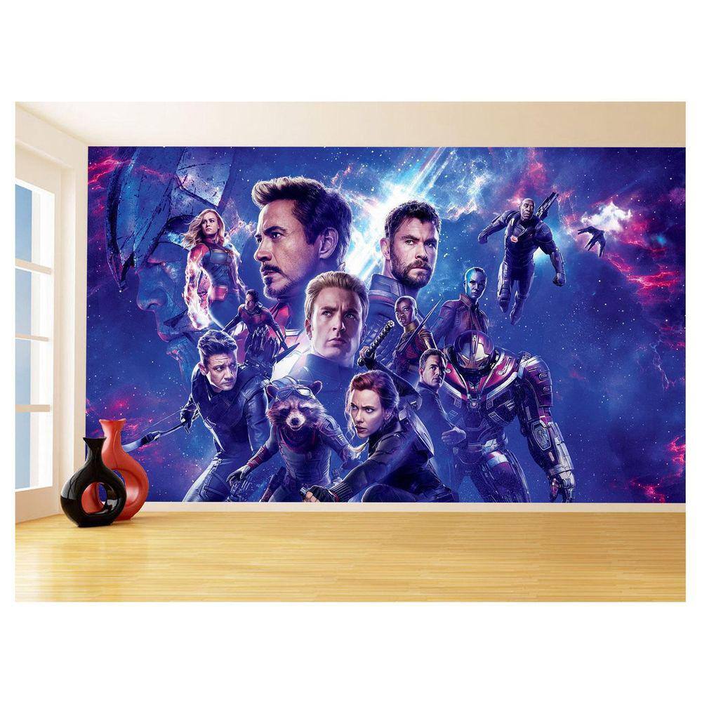 Papel De Parede 3D Heróis Vingadores Ultimato 3,5M Nhma282