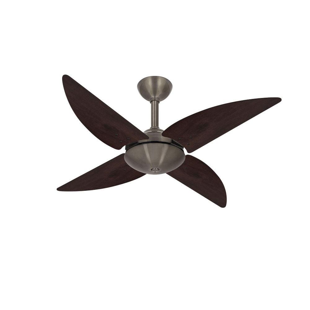 Ventilador Teto Bronze Quad 4 Pás Potente Quarto Ventax 220V