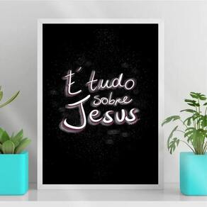 Quadro Religioso Jesus 33x24cm Com Vidro - Branca