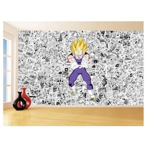Papel De Parede 3D Dragon Ball Vegeta Anime 3,5M Dbz584