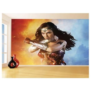 Papel De Parede 3D Heroina Mulher Maravilha 3,5M Nhma307