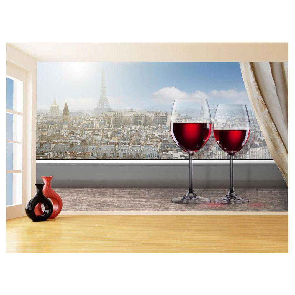 Papel De Parede Cidade Paris Torre Eiffel Sol 3,5M Ncd293