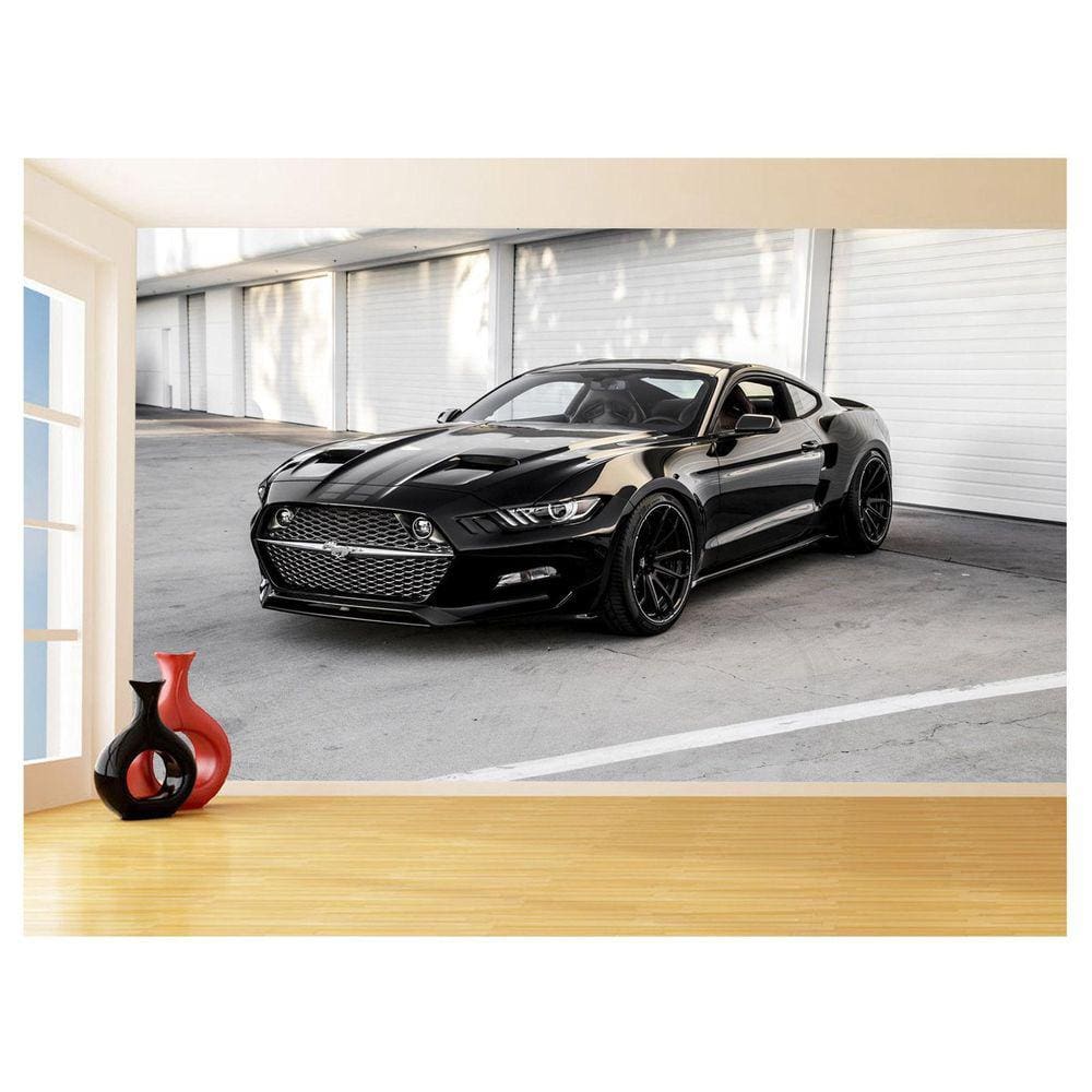 Papel De Parede 3D Carro Ford Mustang Muscle Car 3,5M Car89