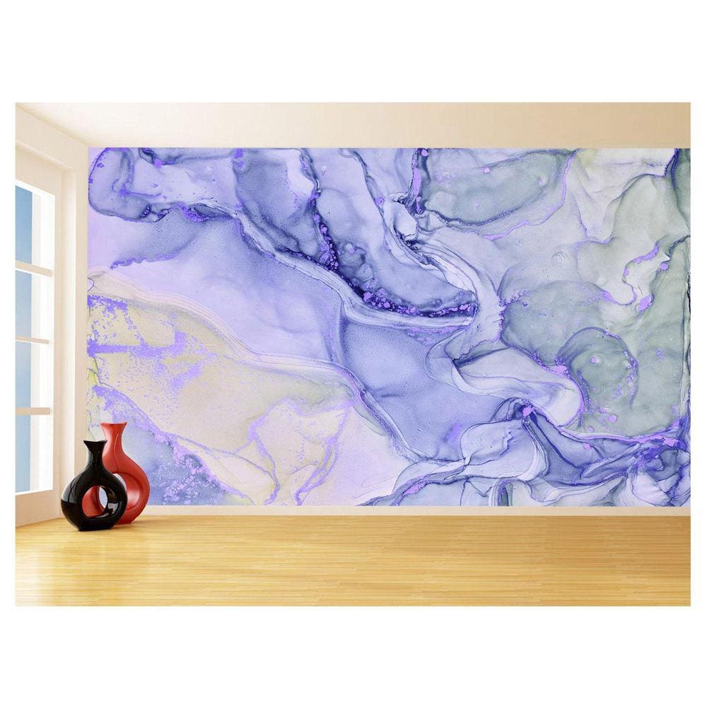 Papel De Parede 3D Estilo Marmore Tintas Cores 3,5M Mbr158