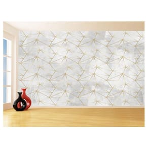 Papel De Parede 3D Concreto Queimado Risco Bege 3,5M Kkt134