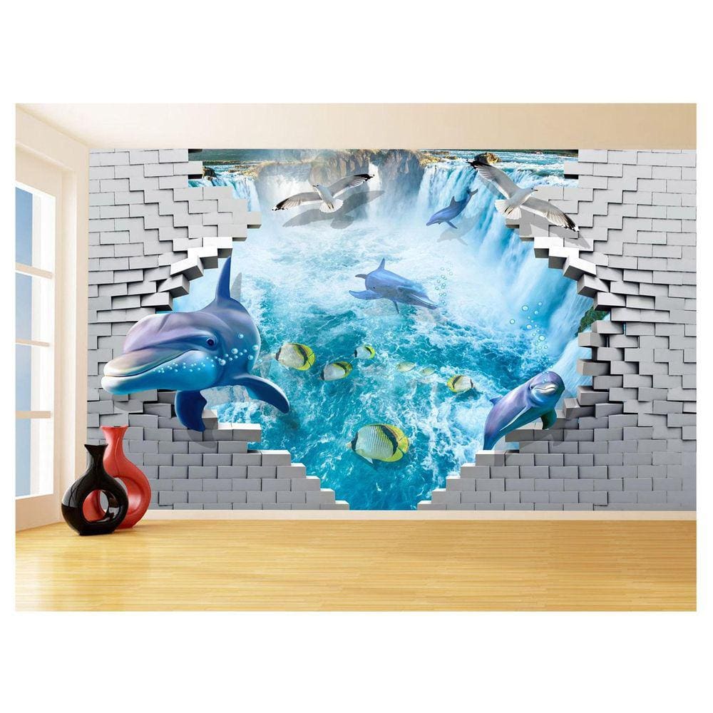 Papel Para Piso De Porcelanato Liquido Água 3,5M Flr22
