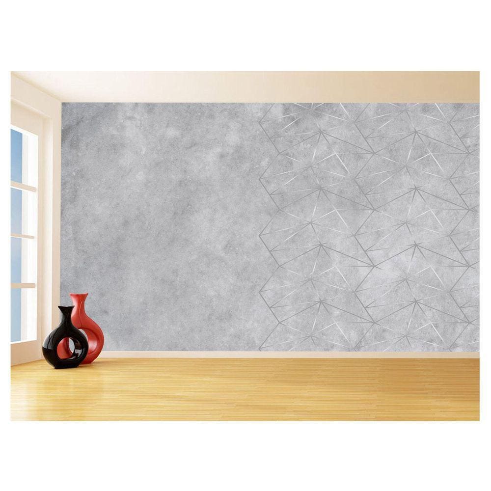 Papel De Parede Concreto Queimado Listra Risco 3,5M Kkt42