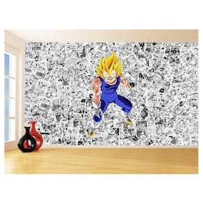 Papel De Parede 3D Dragon Ball Vegeta Anime 3,5M Dbz574