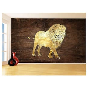 Papel De Parede Animais Pop Art Leão Rei Selva 3,5M Pxa54