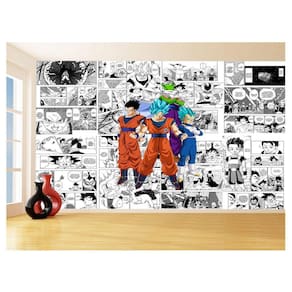 Papel De Parede Dragon Ball Goku Vegeta Anime 3,5M Dbz676