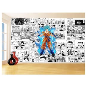 Papel De Parede Dragon Ball Goku Página Manga 3,5M Dbz666