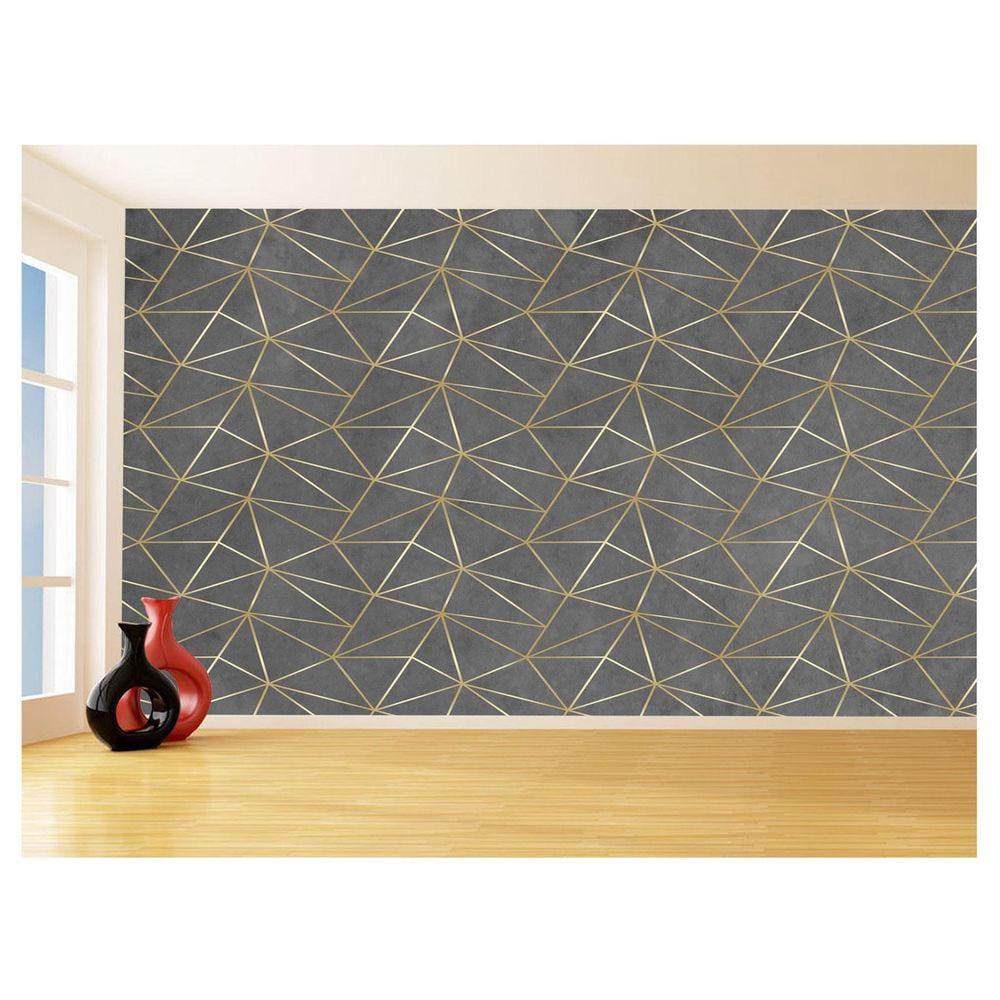 Papel De Parede 3D Concreto Queimado Risco Bege 3,5M Kkt91