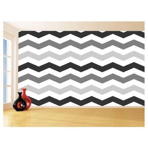 Papel De Parede 3D Sala Chevron Zig Zag Listras 3,5M Zig08