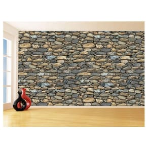 Papel De Parede 3D Pedras Sala Quarto Cozinha 3,5M Stn03