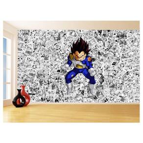 Papel De Parede 3D Dragon Ball Vegeta Anime 3,5M Dbz596
