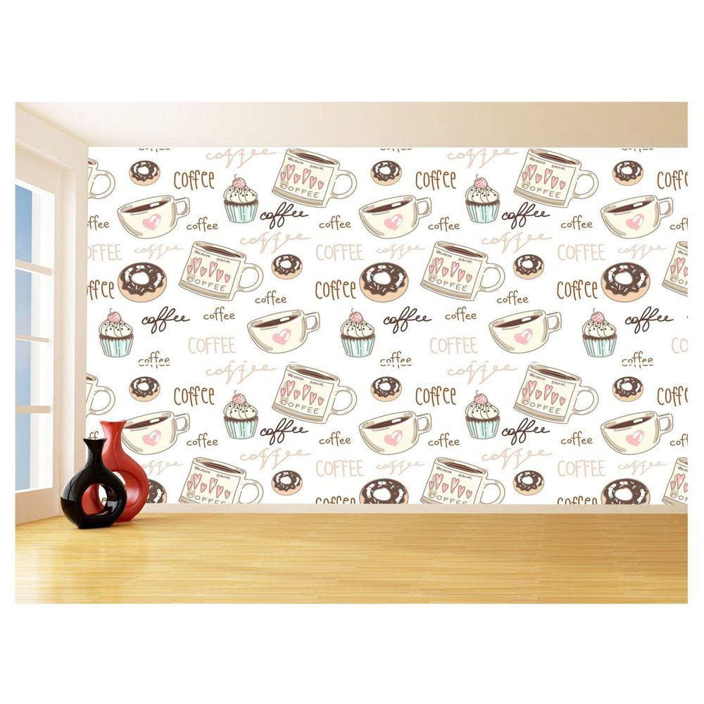 Papel De Parede 3D Textura Cozinha Café Comida 3,5M Txt201