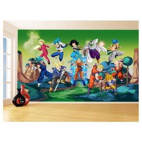 Papel De Parede Dragon Ball Goku Vegeta Anime 3,5M Dbz269