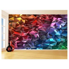 Papel De Parede 3D Geométrico Formas Linhas GMT105 1,75X2,0M