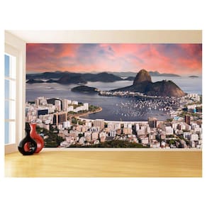Papel De Parede Cidade Rio De Janeiro Por Sol 3,5M Ncd329