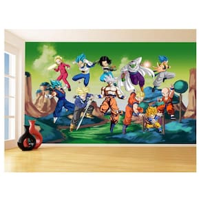 Papel De Parede Dragon Ball Goku Vegeta Anime 3,5M Dbz272