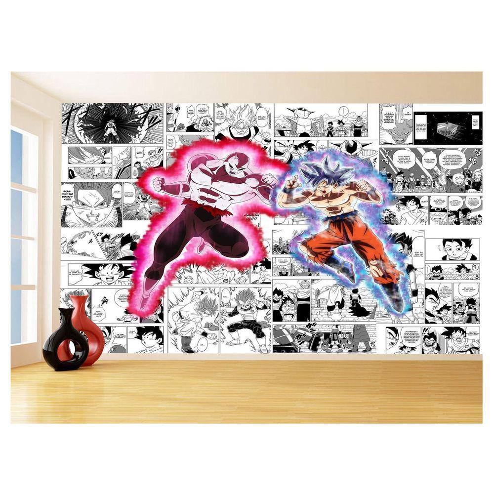 Papel De Parede 3D Dragon Ball Goku Jiren Anime 3,5M Dbz677
