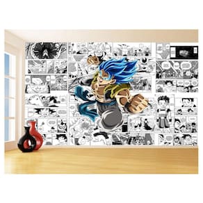 Papel De Parede Dragon Ball Goku Gegeta Anime 3,5M Dbz733