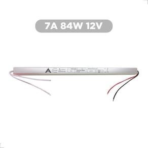 Fonte Driver Super Fino Slim 12V 7A 84W Para Perfil De Led