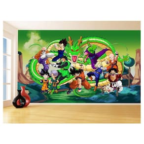 Papel De Parede Dragon Ball Goku Vegeta Anime 3,5M Dbz281