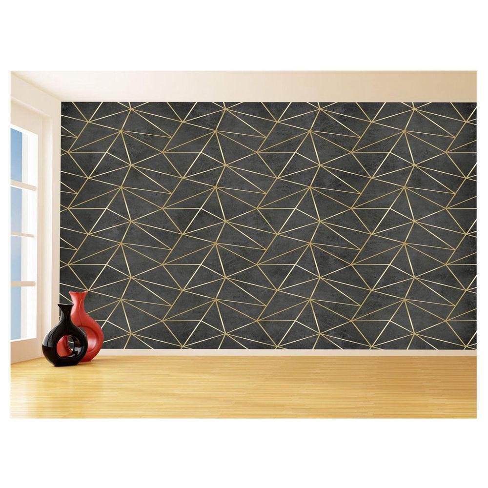 Papel De Parede 3D Concreto Queimado Risco Bege 3,5M Kkt81