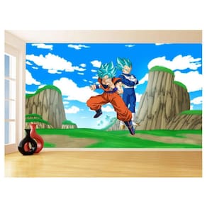 Papel De Parede Dragon Ball Goku Vegeta Anime 3,5M Dbz505