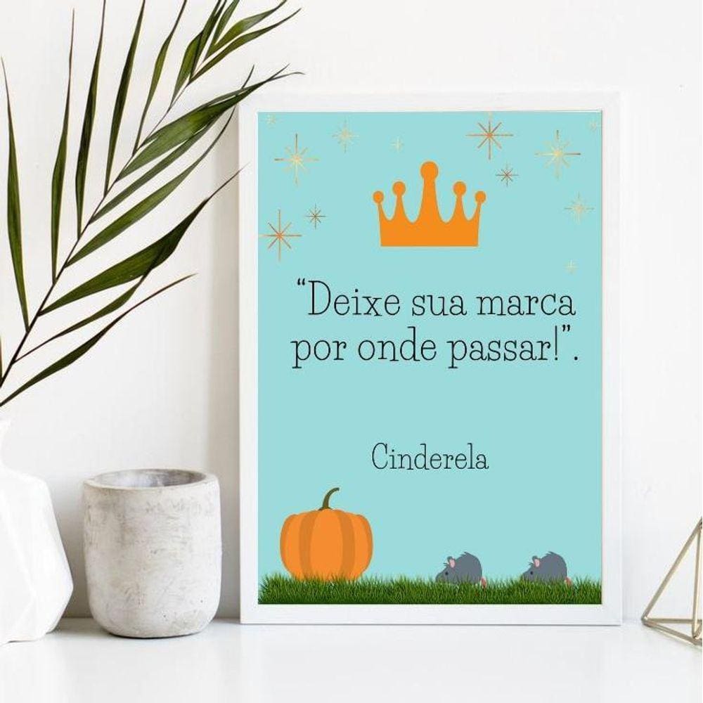 Quadro Deixe Sua Marca 24x18cm Madeira Preta