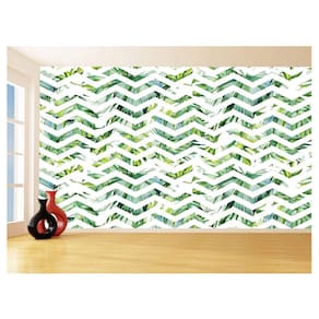 Papel De Parede 3D Sala Chevron Zig Zag Listras 3,5M Zig94